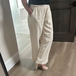 Oak + Fort linen pants size S